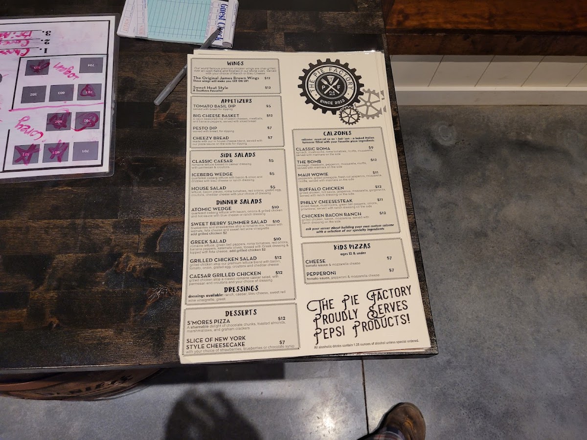Menu The Pie Factory (Jasper)-10