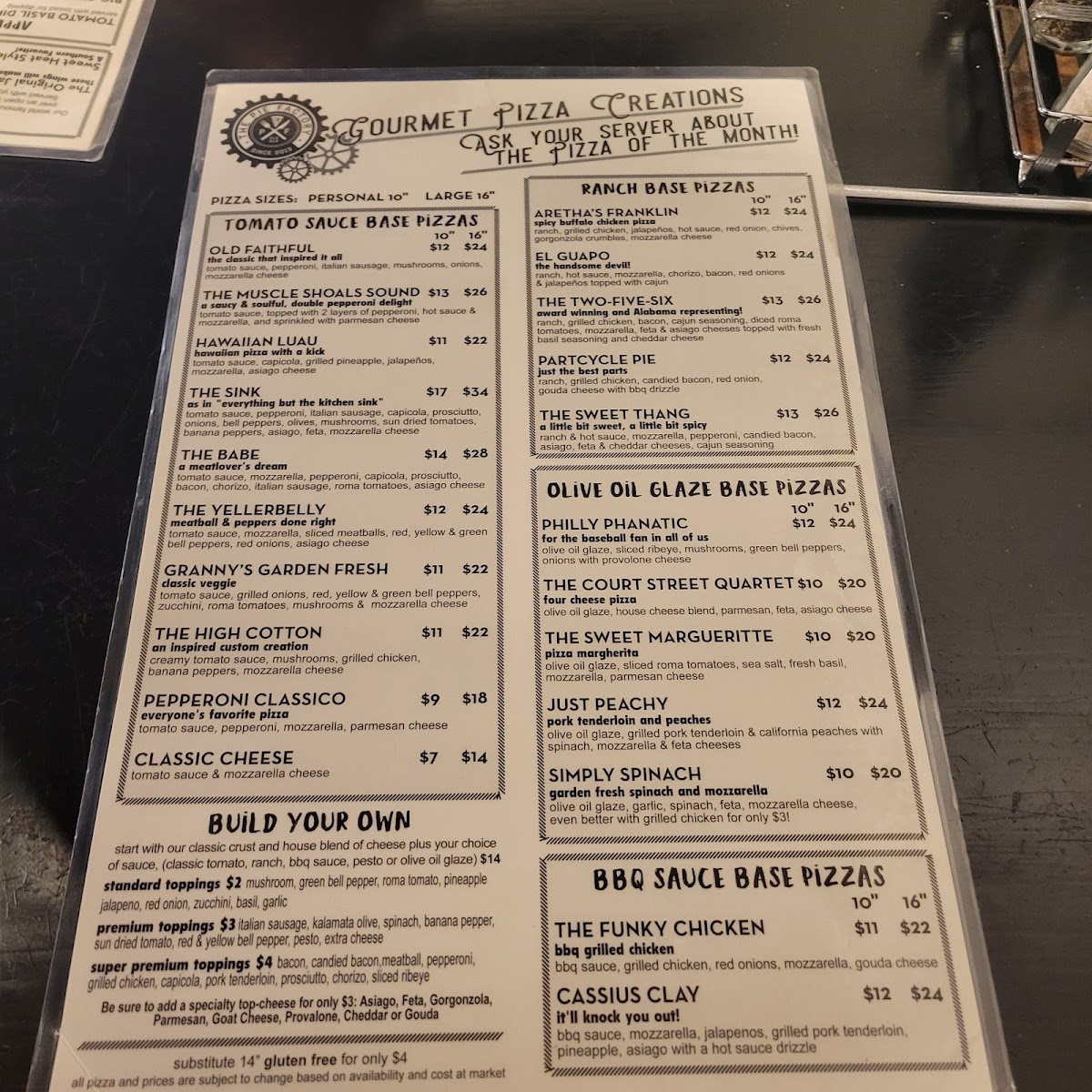 Menu The Pie Factory (Jasper)-3