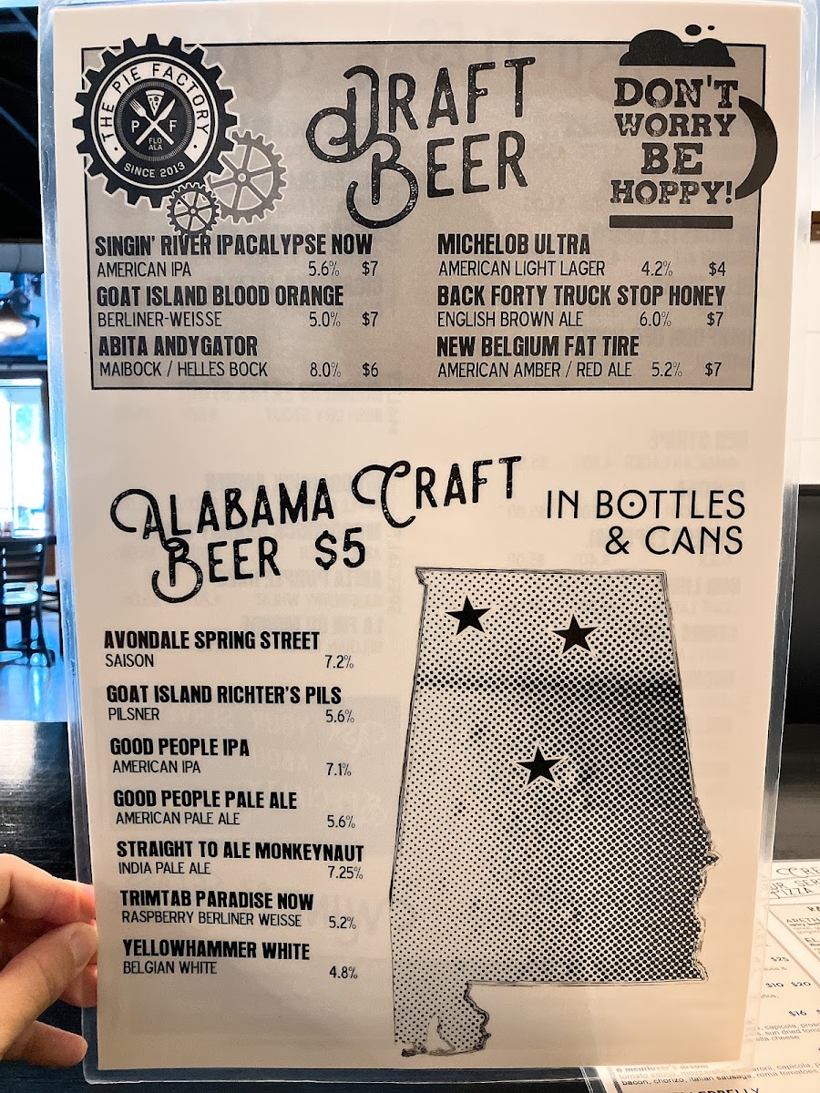 Menu The Pie Factory (Jasper)-9
